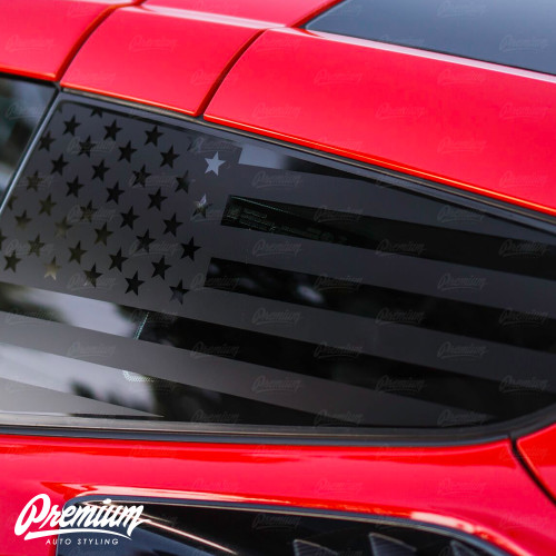 Rear Quarter Panel Carbon Fiber Vent Vinyl Overlays | 2014-2019