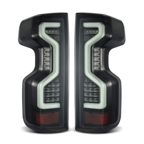 AlphaRex 19-23 Chevrolet Silverado 1500/2500HD/3500HD PRO-Series LED Tail Lights Jet Black - 620070 Photo - Primary