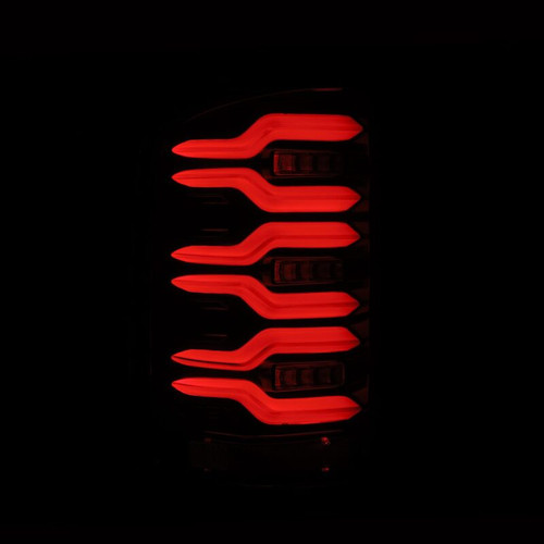 AlphaRex 14-18 GMC Sierra 1500/2500HD/3500HD LUXX-Series LED Tail Lights Alpha-Blk Actv Lgt Seq. Sig - 630030 User 3