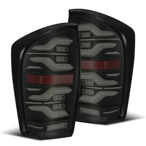 AlphaRex 16-21 Toyota Tacoma LUXX LED Taillights Blk w/Activ Light/Seq Signal - 680090 Photo - Primary