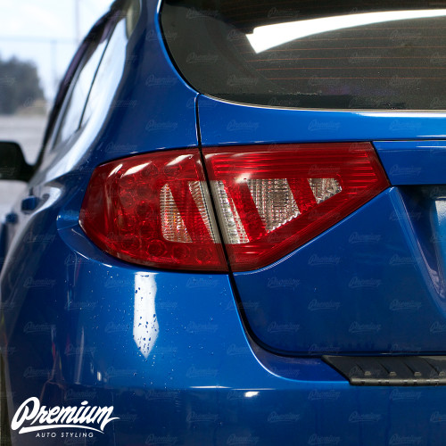 Tail Light Tint Overlays with Custom Cutouts (Option Q) | 2008-2014 Subaru WRX & STI Hatchback