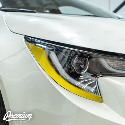 Headlight Amber Delete Overlay - Smoke Tint | 2019-2022 Toyota Corolla Hatchback