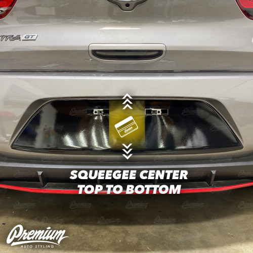 License Plate Black Out Overlay | 2020 Hyundai Elantra GT N-Line Hatchback