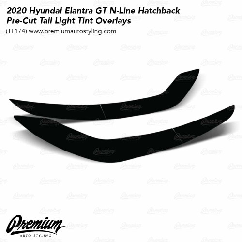 Tail Light Smoke Tint Overlay | 2018-2020 Hyundai Elantra GT Hatchback