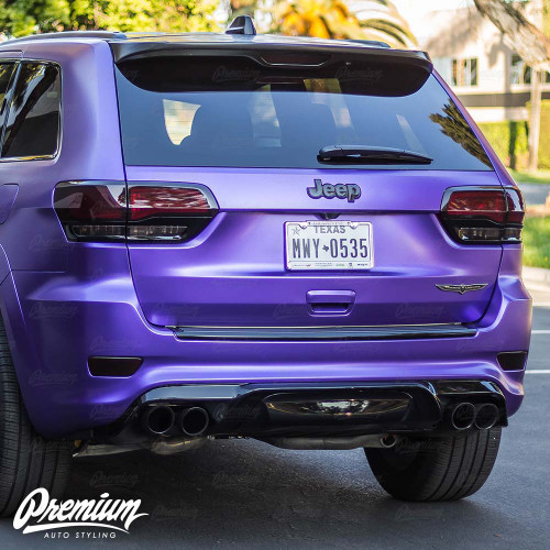 Rear Bumper Reflector Overlays - Smoke Tint | 2014-2022 Grand Cherokee & 18+ Trackhawk