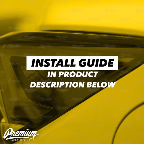 Tail Light Trim Accent Overlay w/ Mountain Range Cut Out -Gloss Black | 2018-2022 Subaru Crosstrek