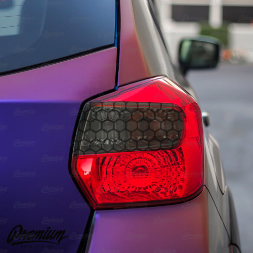 Tail Light Honeycomb Insert Overlay - Smoke Tint | 2012-17 Crosstrek XV / 2012-15 Impreza Wagon