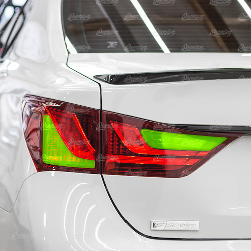 Tail Light Tint Overlay - Smoke and Red Tint | 2013-2015 Lexus GS350/GS450h