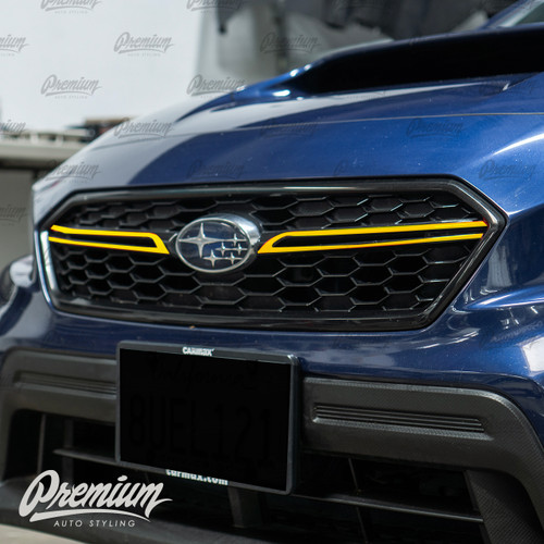 Grille Winglet  Overlays ( Choose Your Color ) | 2018-2021 Subaru WRX / STI