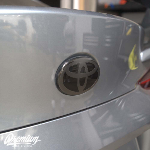 Stealth - Front & Rear Vinyl Emblem Vinyl Overlay | 2020-2023 Toyota GR Supra