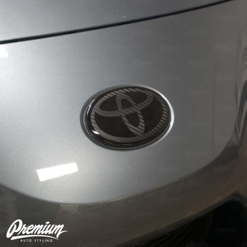 Carbon Stealth - Front & Rear Vinyl Emblem Vinyl Overlay | 2020-2023 Toyota GR Supra