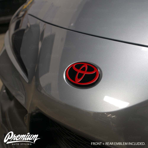 Front & Rear Vinyl Emblem Vinyl Overlay | 2020-2022 Toyota GR Supra