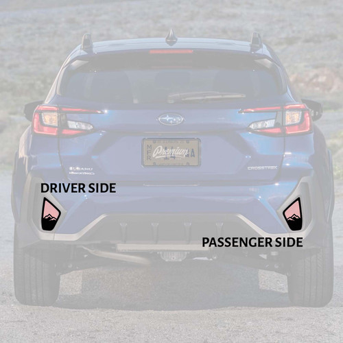 Rear Bumper Reflector w/ Mountain Range Overlays - Subaru Crosstrek (2024+)