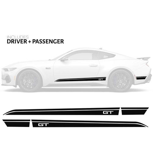 Coast GT Kit  Rocker Panel Stripe Kit | 2024+ Mustang GT