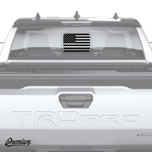 Pre-Cut American Flag Window Decal | 2024+ Toyota Tacoma