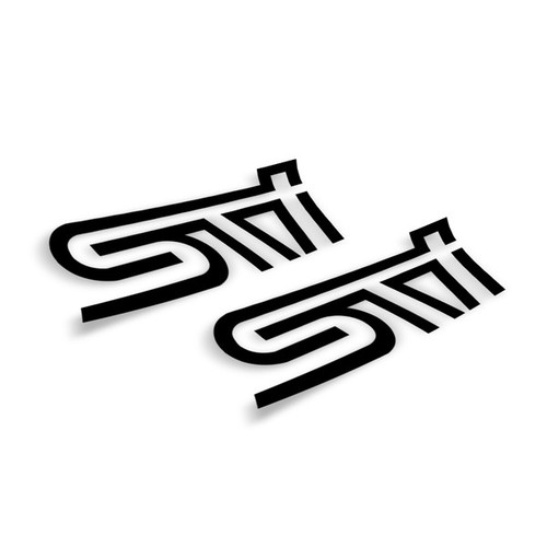 STI DECALS | 8 inch wide - Set of 2 ( Choose Your Color ) STI DECALS | 8 inch wide - Set of 2 ( Choose Your Color )