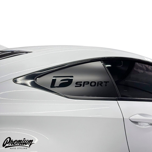 2015-2019 LEXUS RC F SPORT FLAG DECAL SATIN BLACK 2015-2019 LEXUS RC F SPORT FLAG DECAL SATIN BLACK