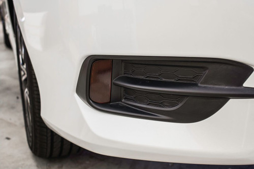 Rear Bumper Reflector Smoke Tint Overlays | 2016-2017 Honda Civic Coupe