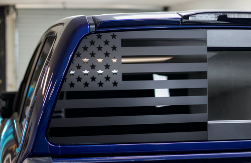 American Flag Rear Driver Window Decal (2016-2019 TITAN XD)