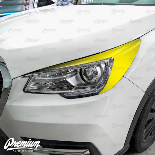 Headlight Amber Delete with Eyelid Overlay - Satin Black Vinyl | 2019 Subaru Ascent Headlight Amber Delete with Eyelid Overlay - Satin Black Vinyl | 2019 Subaru Ascent