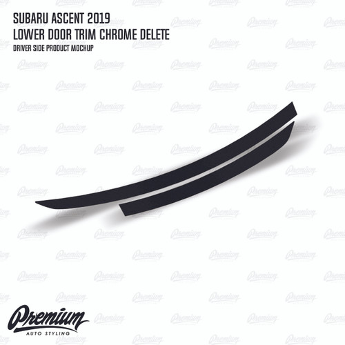 Lower Door Trim Chrome Delete - Satin Black Vinyl | 2019 Subaru Ascent Lower Door Trim Chrome Delete - Satin Black Vinyl | 2019 Subaru Ascent
