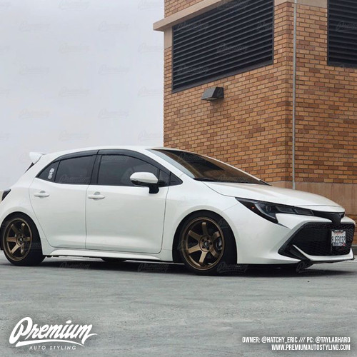 Front Bumper Accent - Under Eyelid Overlay - Gloss Black | 2019-2022Toyota Corolla Hatchback