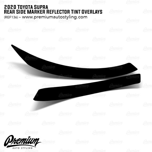 Smoked Rear Side Marker Reflector Overlays - Smoke Tint | 2020-2021 Toyota Supra