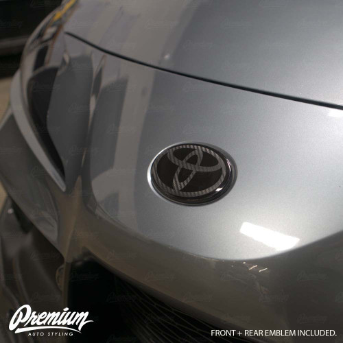 Carbon Stealth - Front & Rear Vinyl Emblem Vinyl Overlay | 2020-2021 Toyota Supra