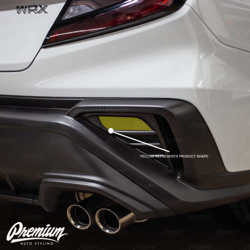 Smoked Rear Bumper Reflector Overlays | 2022 Subaru WRX