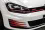 Fog Bezel Accent Overlays - Gloss Red Vinyl Wrap | 2015-2017 Volkswagen GTI