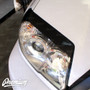 Headlight Amber Delete w/ Eyelid Vinyl Overlay V1 -Gloss Black | 2003-2009 Toyota 4Runner (4th Gen)