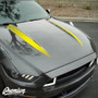The Coyote Hood Stripe Kit v1 Vinyl Overlay - Multiple Colors Available | Ford Mustang (2015-2017)