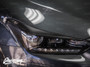 Carbon Fiber Headlight Amber Delete with Eyelid Overlay | 2018-2022 Hyundai Veloster