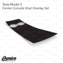 Center Console Vinyl Overlay - Carbon Fiber | 2018+ Tesla Model 3