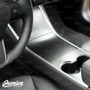 Center Console Vinyl Overlay Set - Satin Black | 2018+ Tesla Model 3