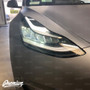 Headlight Eyelid Vinyl Accent Overlay v2 (Small) - Blackout | 2018+ Tesla Model 3