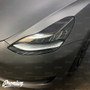 Headlight Eyelid Vinyl Accent Overlay v1 (Large) - Carbon Fiber | 2018+ Tesla Model 3