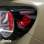 Sad Boi Custom Heart Cut-out - Tail Light Deck Vinyl Overlay - Gloss Black | 2012-2016 Toyota GT86