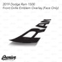 Carbon Fiber - Front Grille RAM Emblem Vinyl Overlay ( Face Only ) | 2019-2023 Dodge Ram 1500