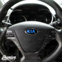 Emblem Overlay Set Front, Rear, & Steering Wheel - Gloss Black | 2014-2016 Kia Forte Hatchback