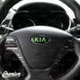 Emblem Overlay Set Front, Rear, & Steering Wheel – Satin Black | 2014-2016 Kia Forte Hatchback