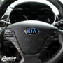 Emblem Overlay Set Front, Rear, & Steering Wheel – Satin Black | 2014-2016 Kia Forte Hatchback