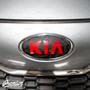 Emblem Overlay Set Front, Rear, & Steering Wheel - Shadow Black | 2014-2016 Kia Forte Hatchback