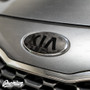 Emblem Overlay Set Front, Rear, & Steering Wheel - Shadow Black | 2014-2016 Kia Forte Hatchback
