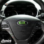 Emblem Overlay Set Front, Rear, & Steering Wheel - Shadow Black | 2014-2016 Kia Forte Hatchback