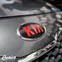 Carbon Fiber with Red Kia Logo for 2014-2016 Kia Forte Hatch