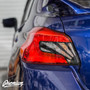 Tail Light Insert With Custom Rising Sun Cut-Out Overlay - Black | 2015-2021 Subaru WRX/STI