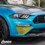 Front Bumper Roush Style Accent Overlay - Satin Black | 2018-2023 Ford Mustang