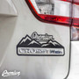 Crosstrek Premium Mountain Range Decal - Gloss Black | 2018-2022 Subaru Crosstrek