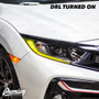JDM Yellow Headlight DRL Tint Overlay | 2016-2020 Honda Civic Sedan